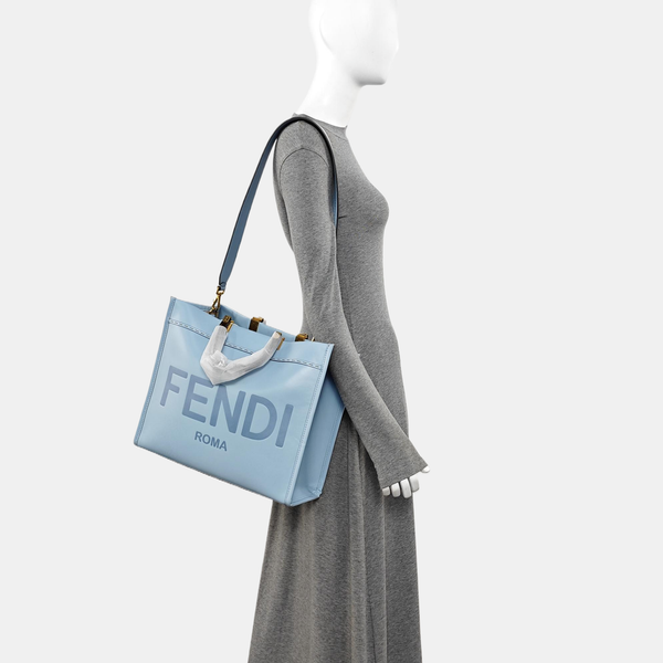 Sunshine Medium Calfskin Blue