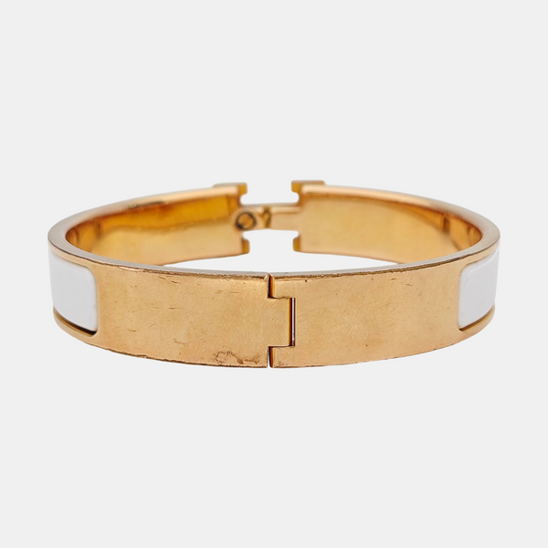 Clic H Metal Rose Gold Bangle