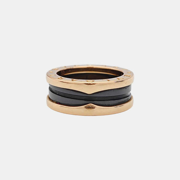 B.ZERO1 18k Rose Gold Ring EU 53
