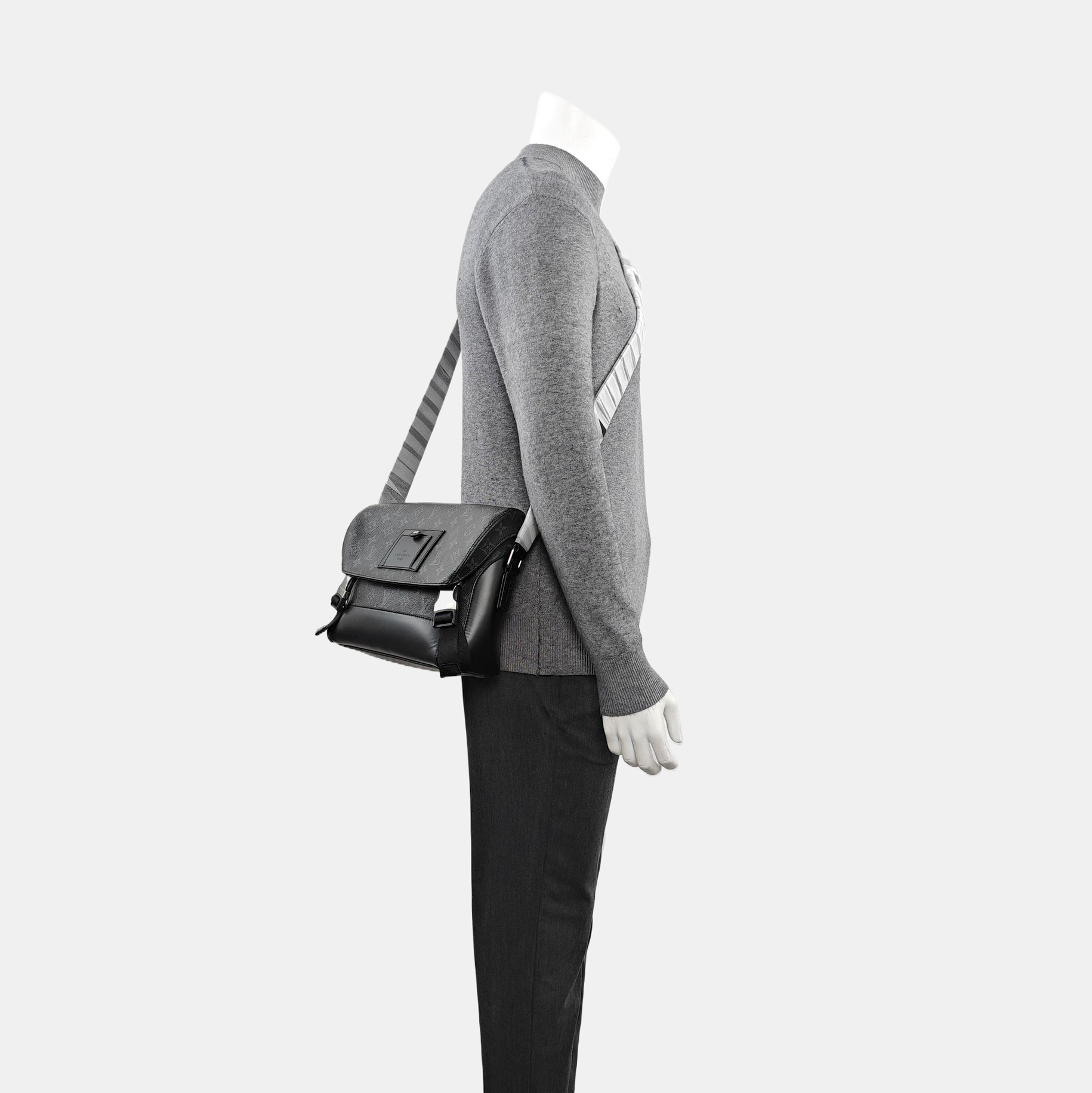 VOYAGER PM Monogram Coated Canvas Black