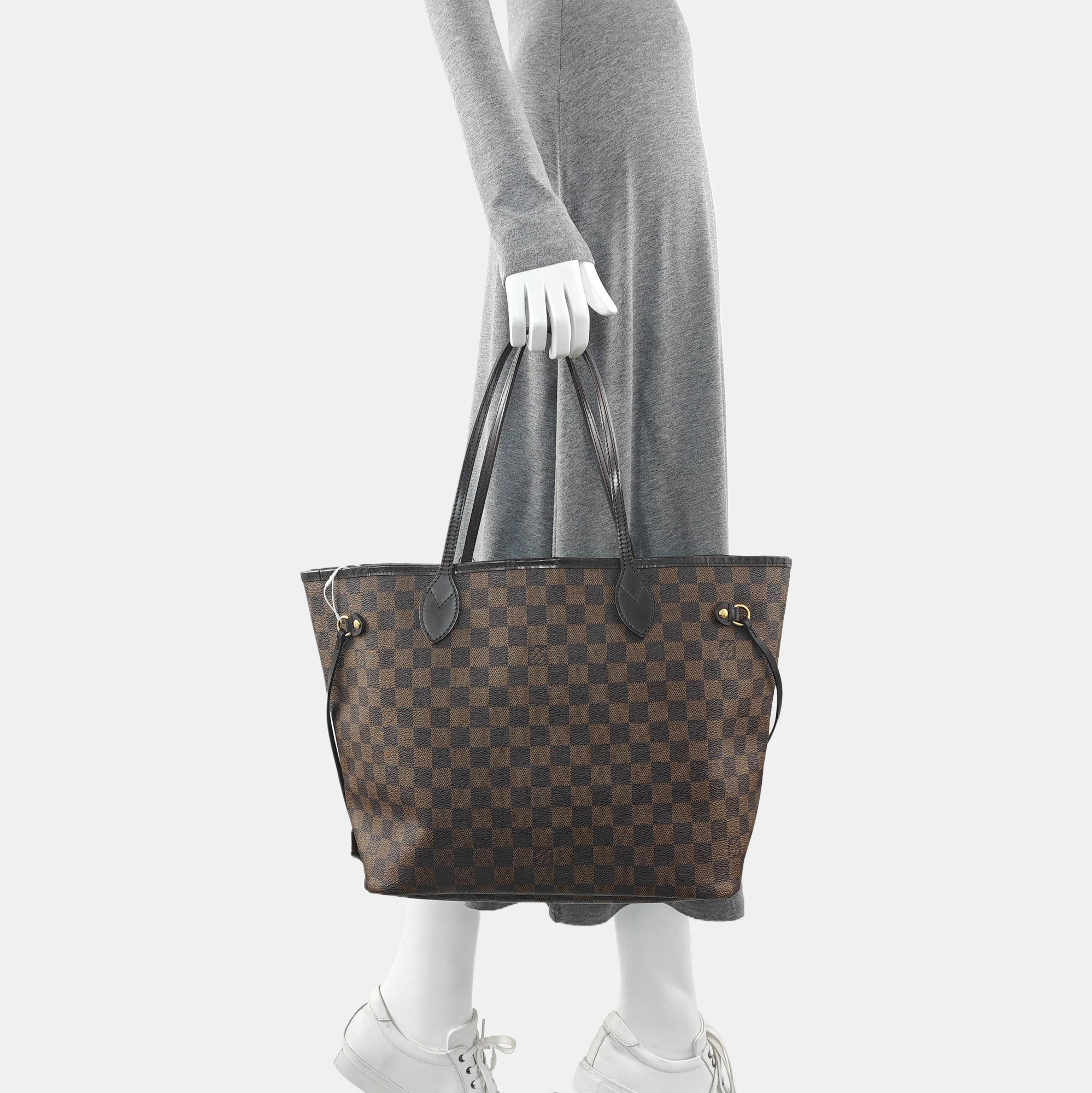 NEVERFULL MM Damier Ebene Coated Canvas Brown