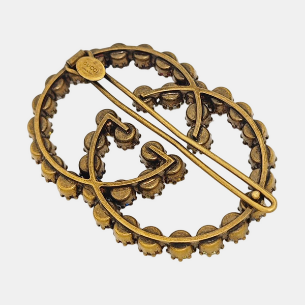 Metal Gold Brooch
