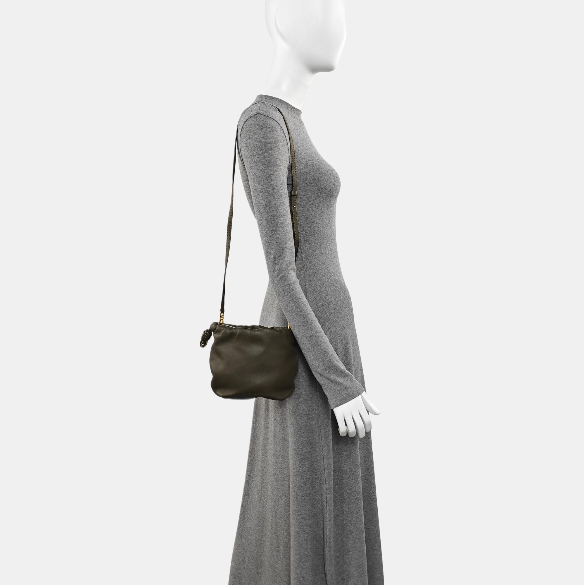 Lambskin Crossbody Bag Green