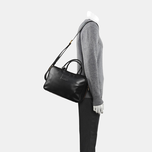 Beau Large Calfskin Black