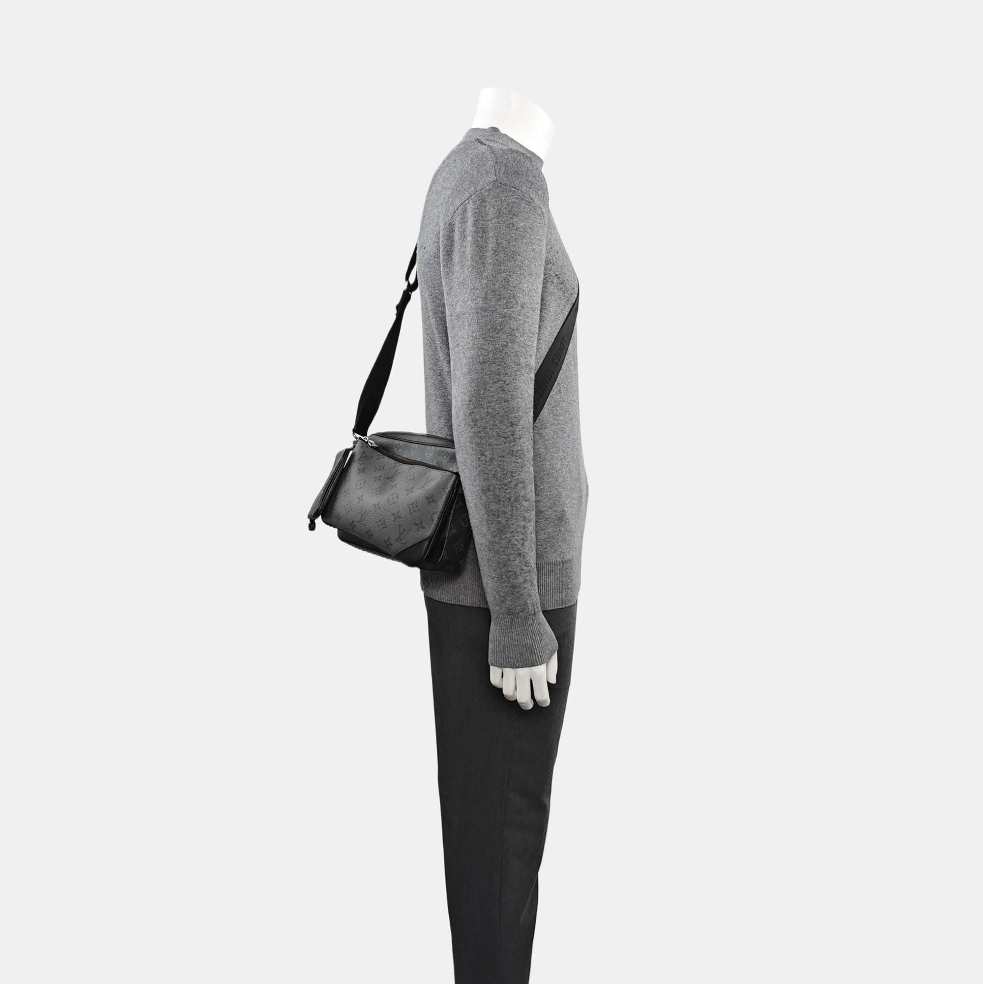 TRIO Monogram Coated Canvas Gray