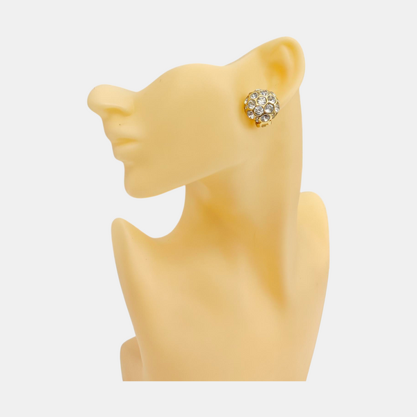 Metal Gold Clip On Earrings