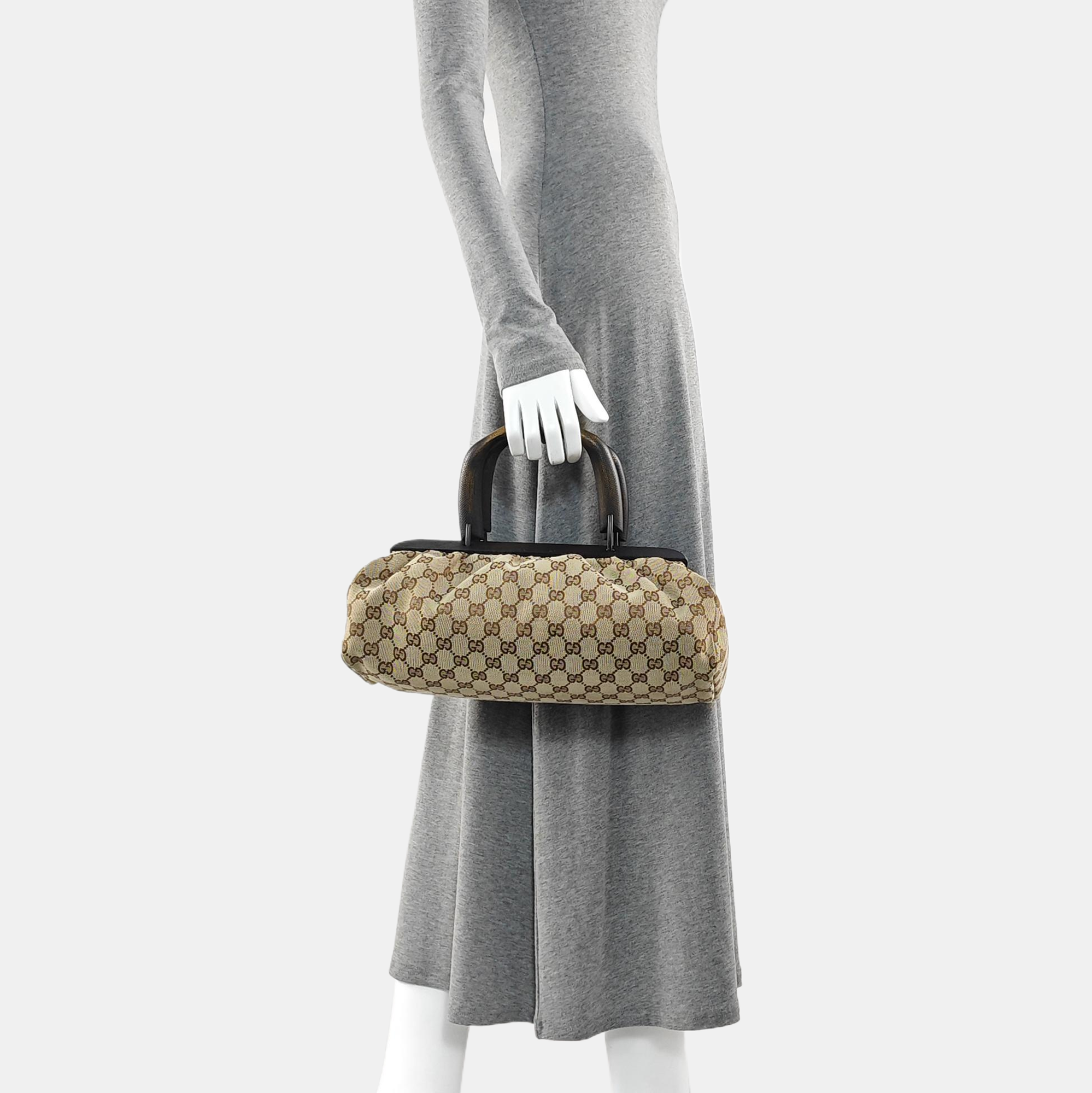 Monogram Canvas Tote Bag Beige