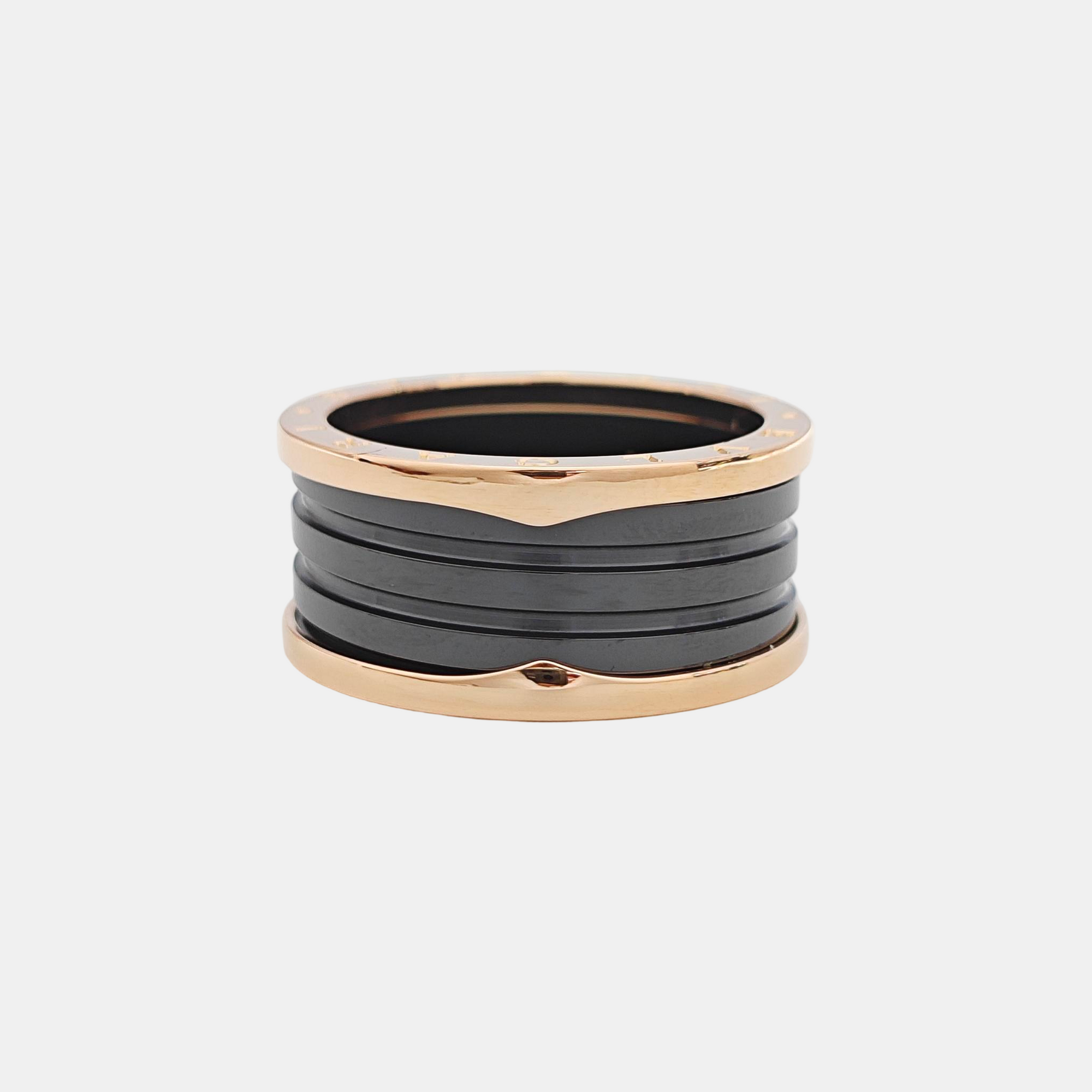 B.ZERO1 18k Rose Gold Ring EU 68
