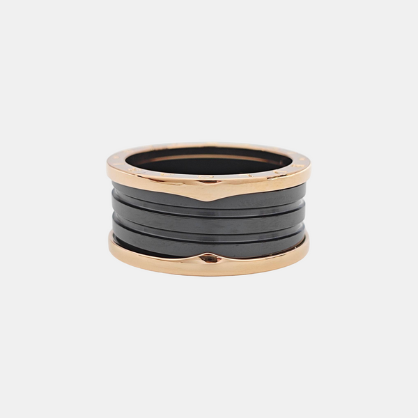 B.ZERO1 18k Rose Gold Ring EU 68