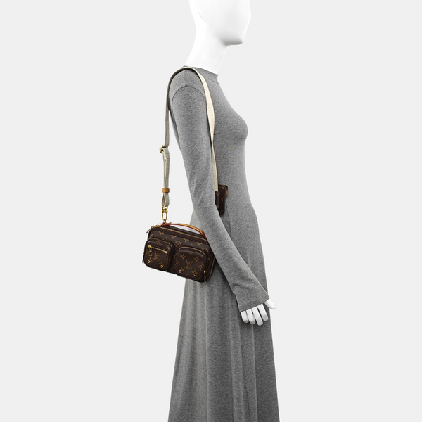 UTILITY Monogram Coated Canvas Brown