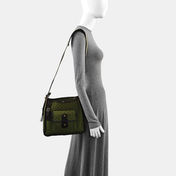 MARY KATE Monogram Canvas Green