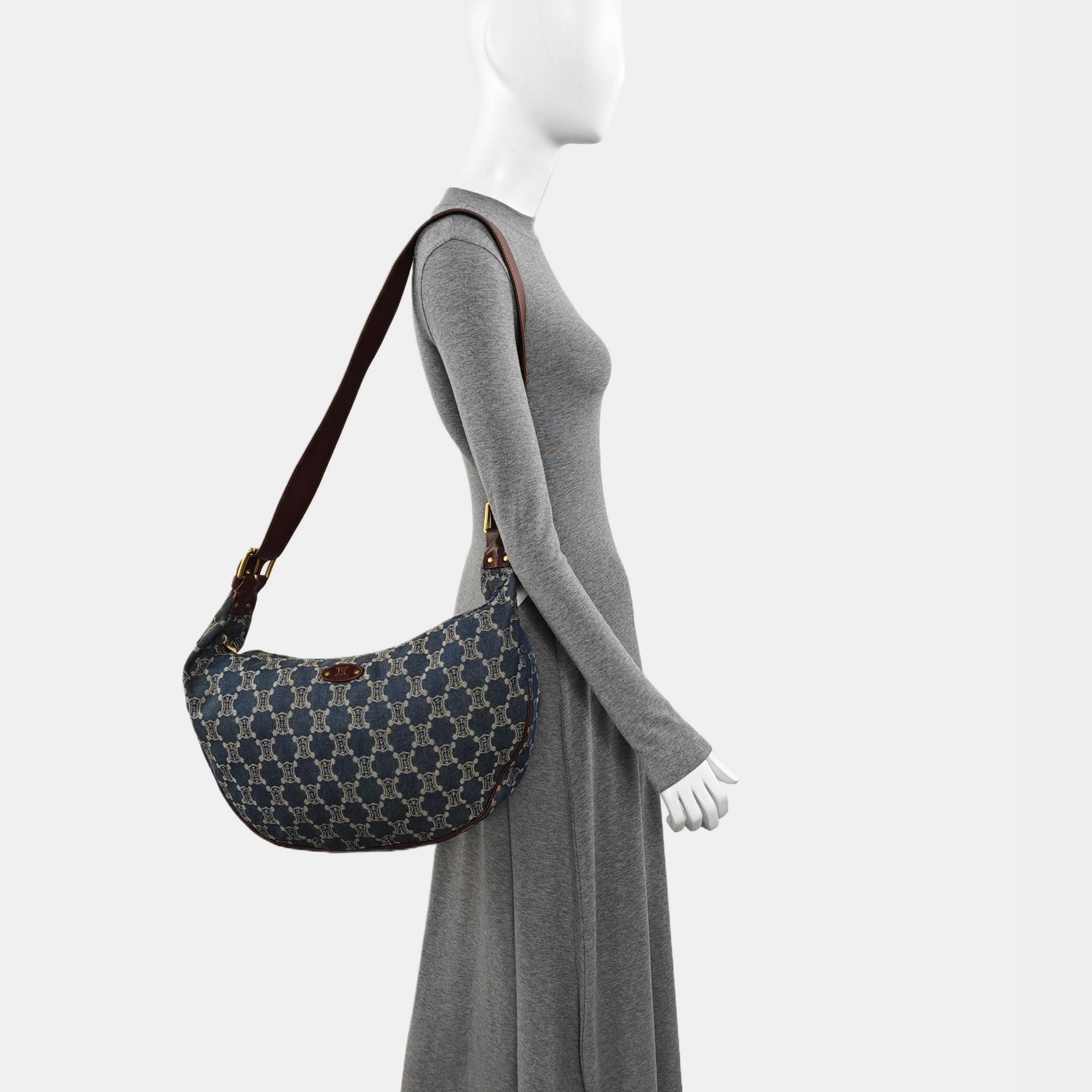 Canvas Shoulder Bag Blue