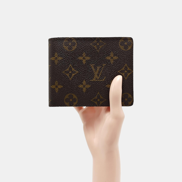 MULTIPLE Monogram Coated Canvas Brown Wallet