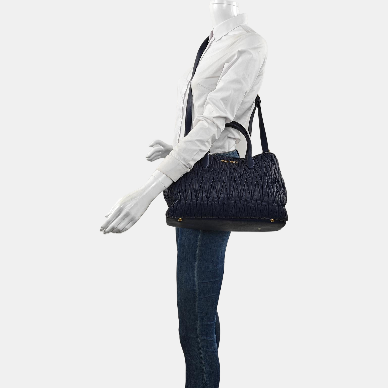 Avenue Quilted Lambskin Blue