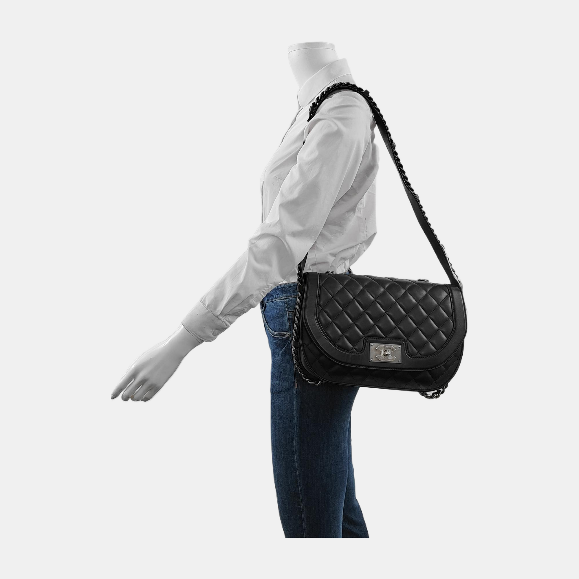 Quilted Calfskin Black