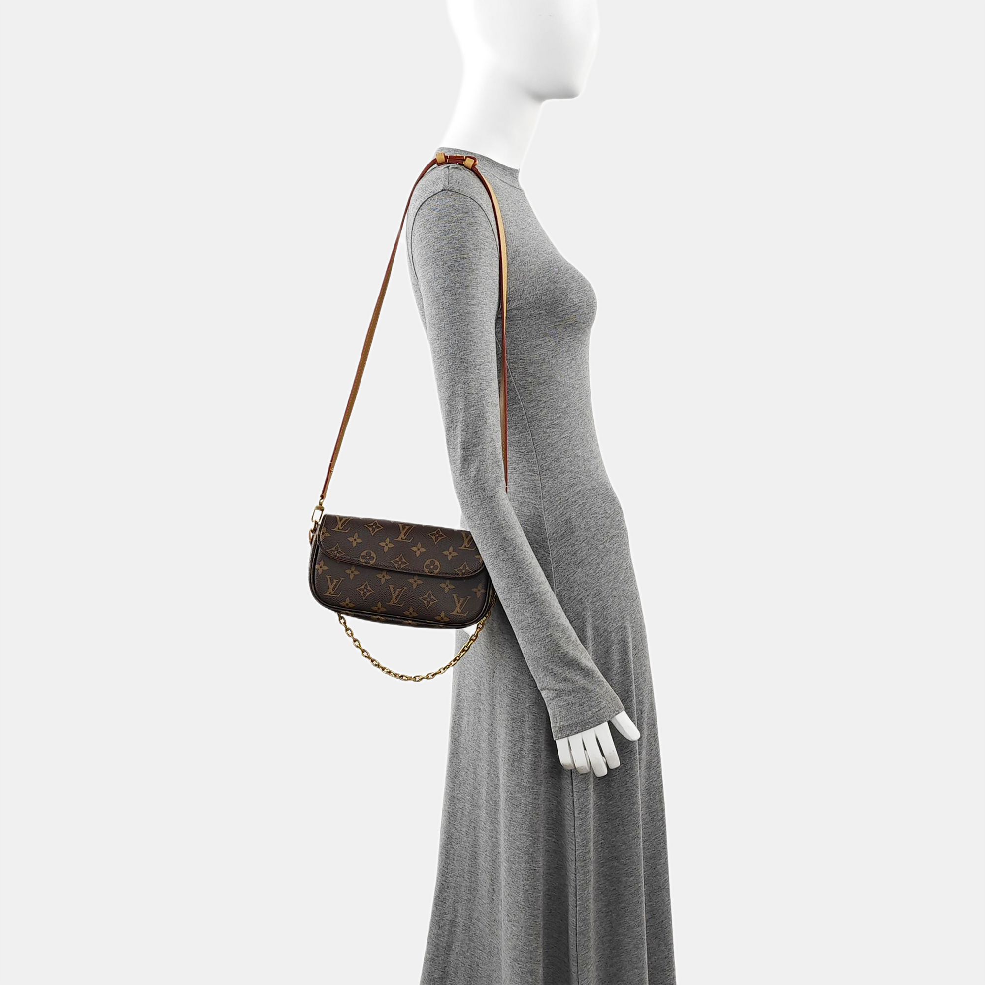 IVY Monogram Coated Canvas Brown