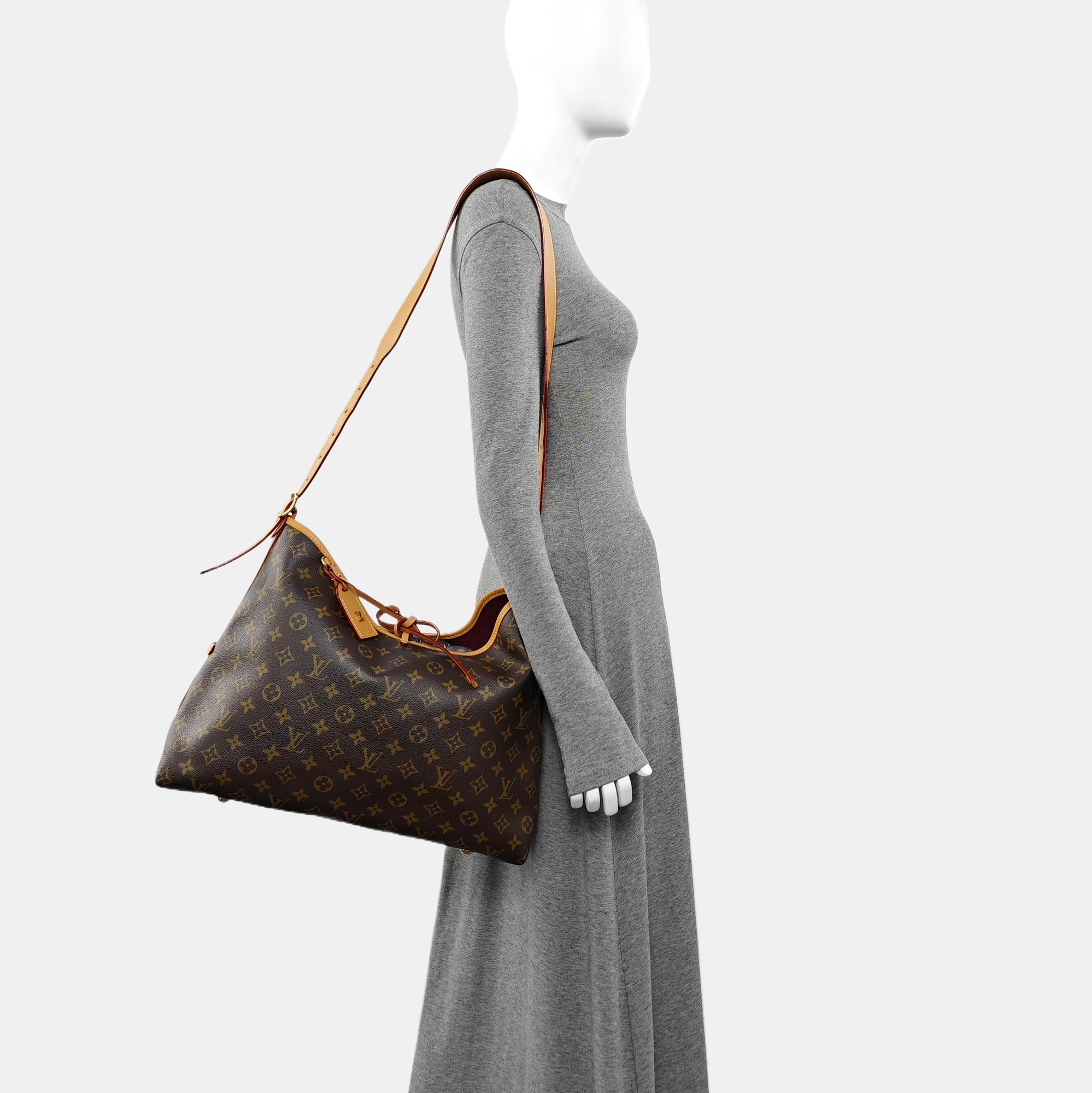CARRYALL MM Monogram Coated Canvas Brown