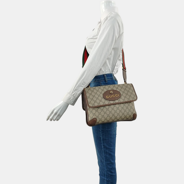 Neo Vintage Large Monogram Coated Canvas Brown