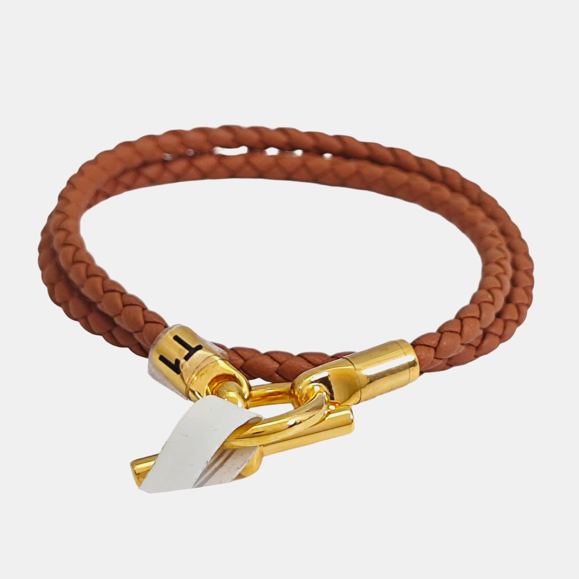 Glenan Leather Brown Bangle