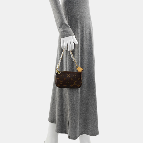 ACCESSOIRES Mini Monogram Coated Canvas Brown
