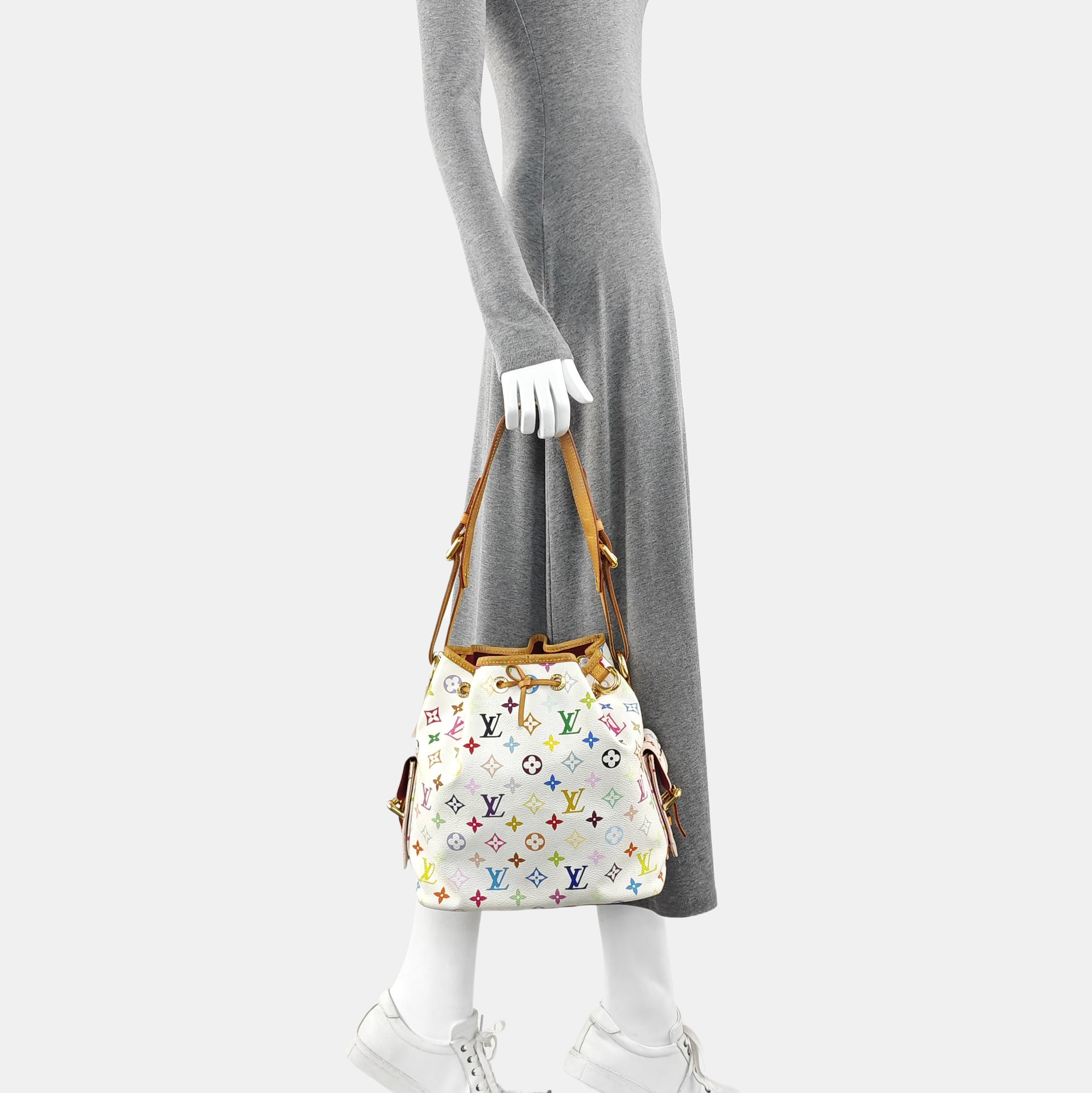 LV × TM NÉONOÉ MM Monogram Coated Canvas White