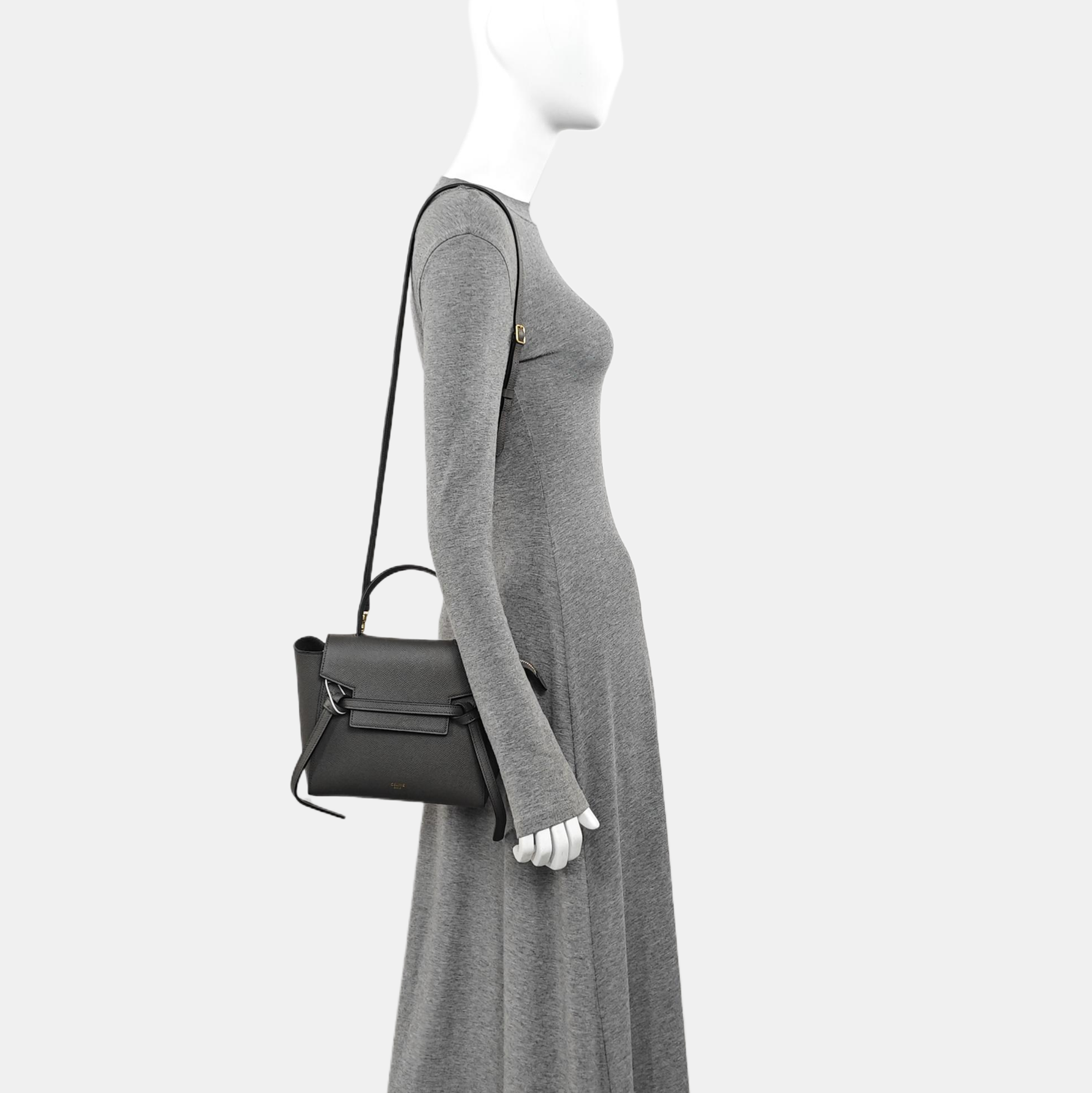 BELT Nano Calfskin Gray