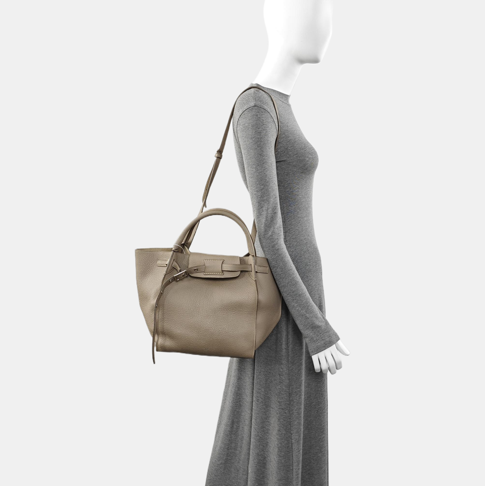 BIG BAG Small Calfskin Gray
