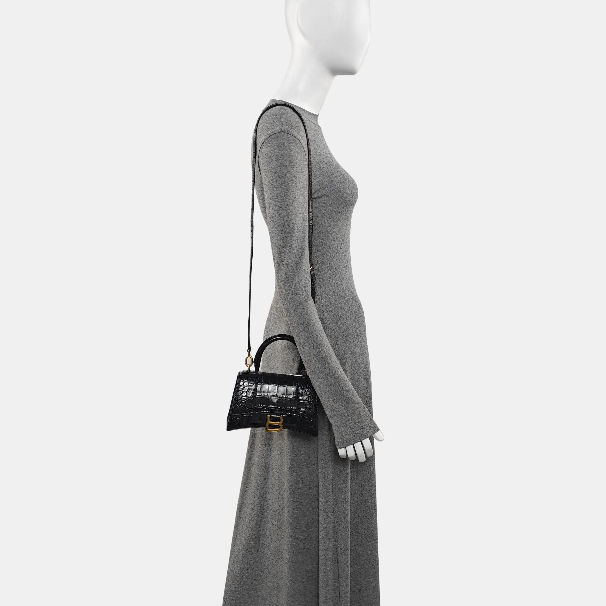 Hourglass XS Calfskin Black