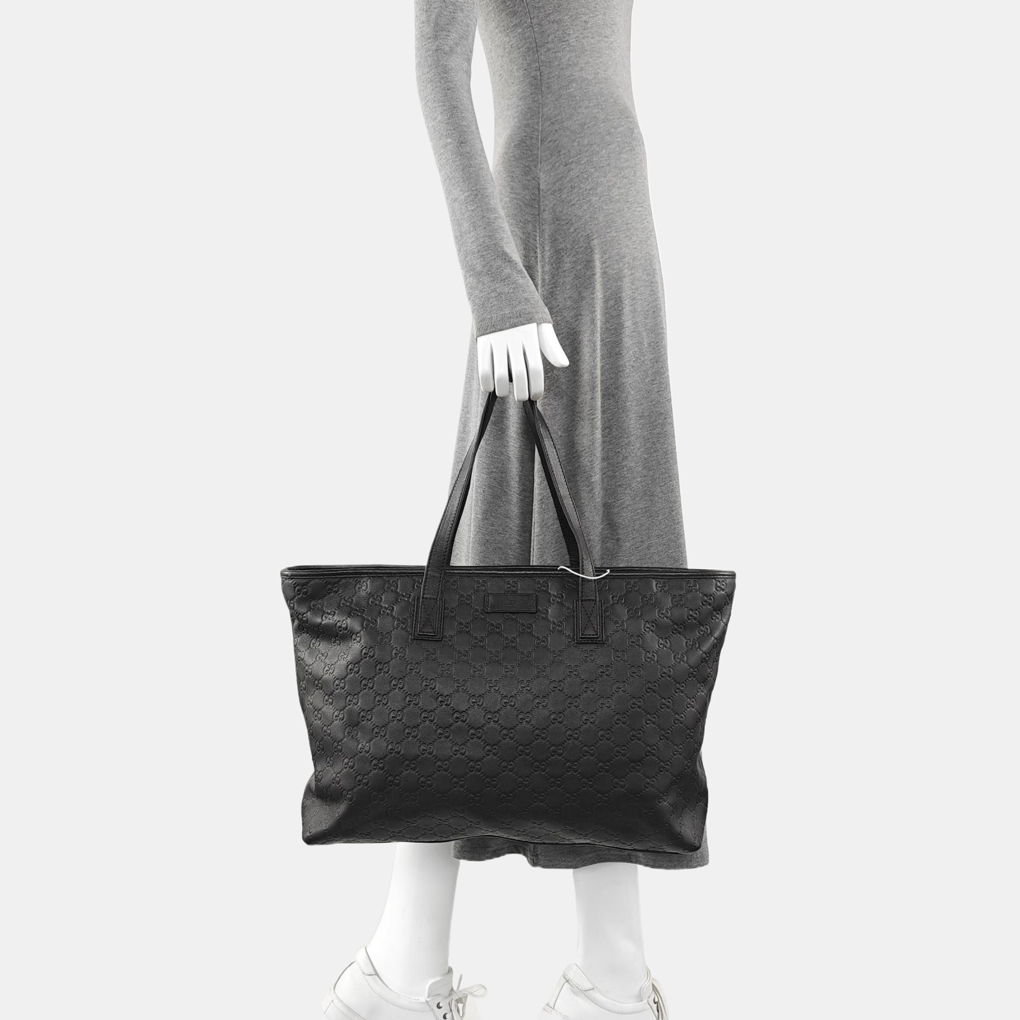 GG Imprime Monogram Calfskin Black