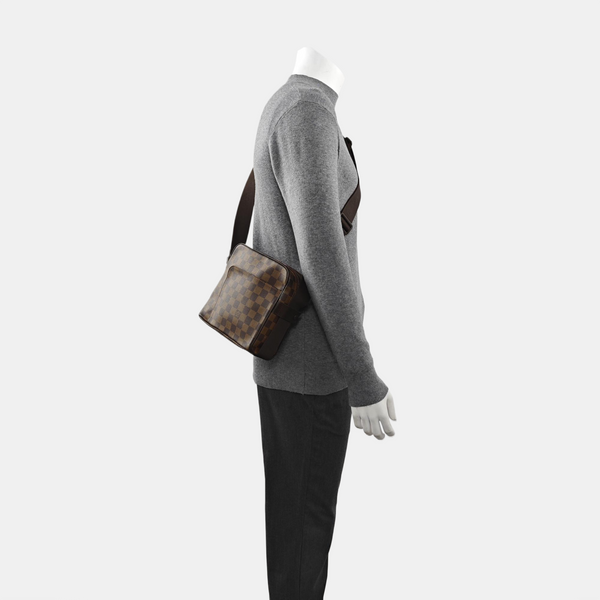 OLAV PM Damier Ebene Coated Canvas Brown