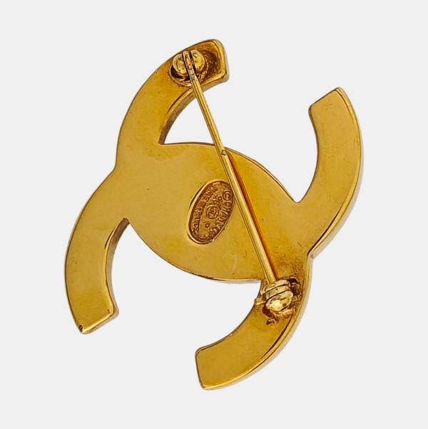 Metal Gold Brooch