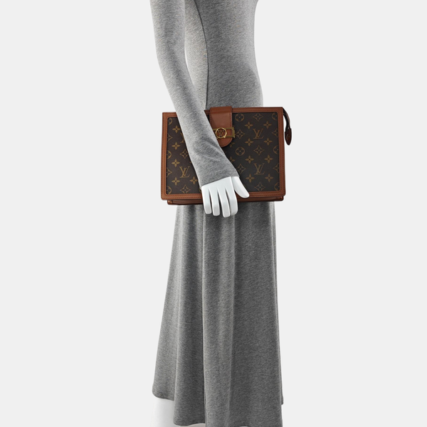 DAUPHINE Monogram Coated Canvas Brown