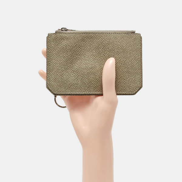 Calfskin Key Pouch Gray