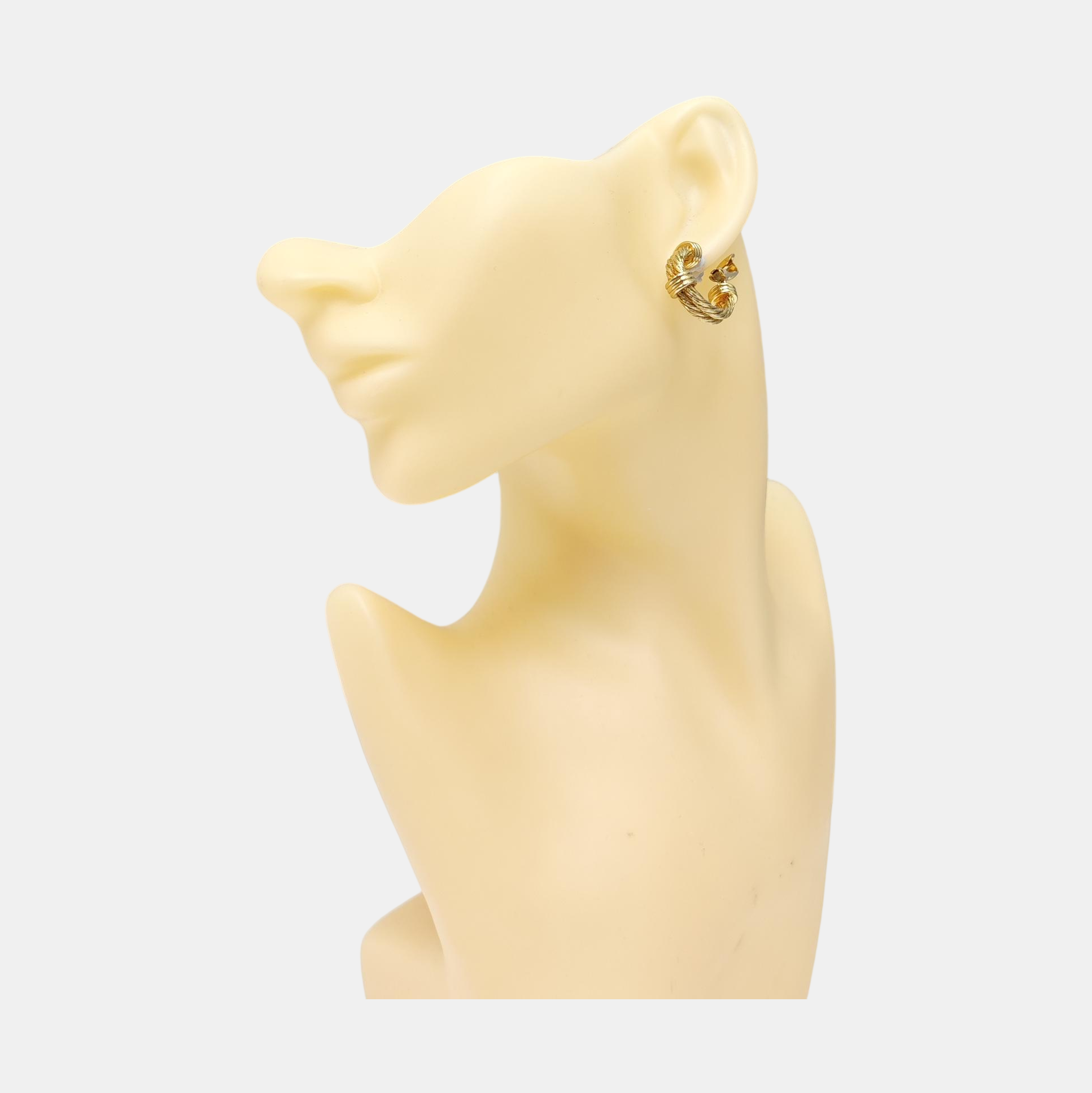 Metal Gold Clip On Earrings