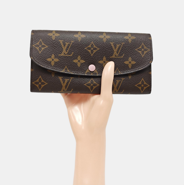 EMILIE Monogram Coated Canvas Brown