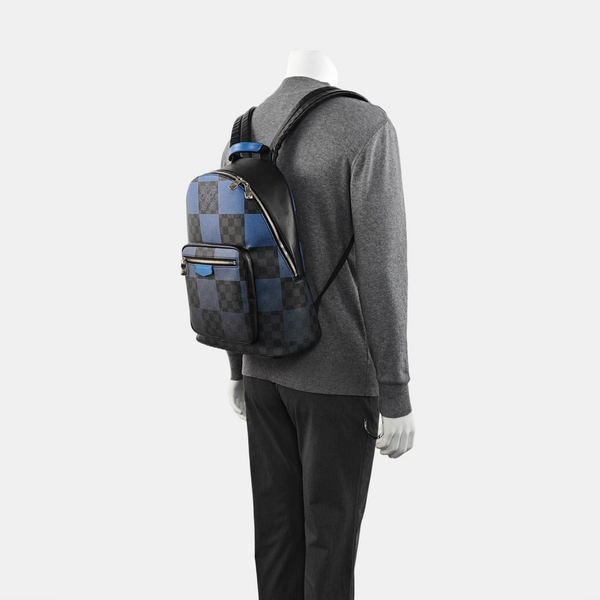 JOSH Damier Graphite Coated Canvas Gray