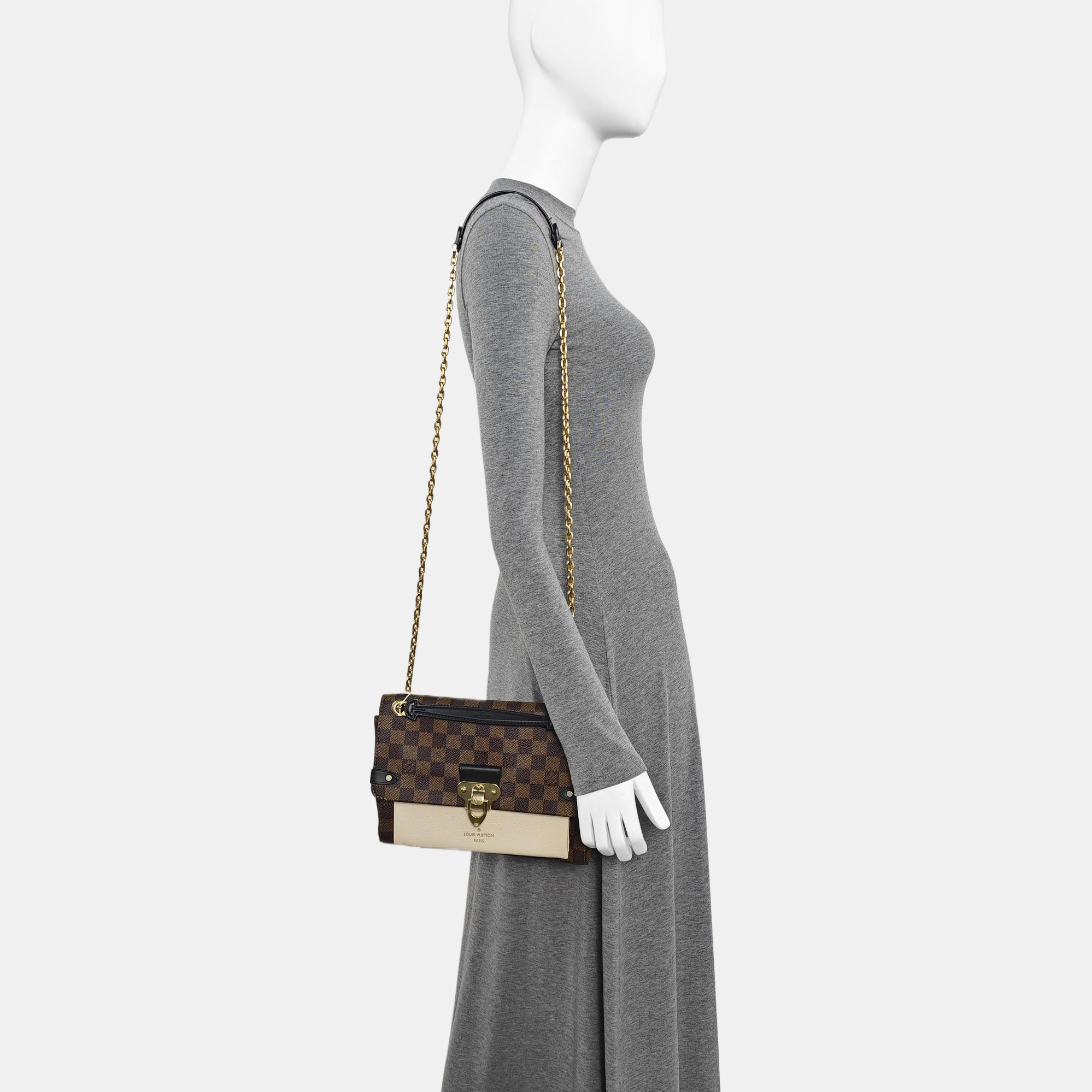 VAVIN PM Damier Ebene Coated Canvas Brown