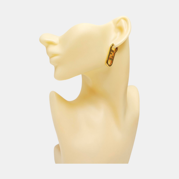 Metal Gold Stud Earrings