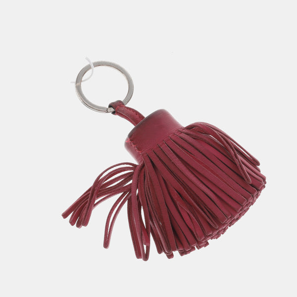 Red Leather Bag Charm