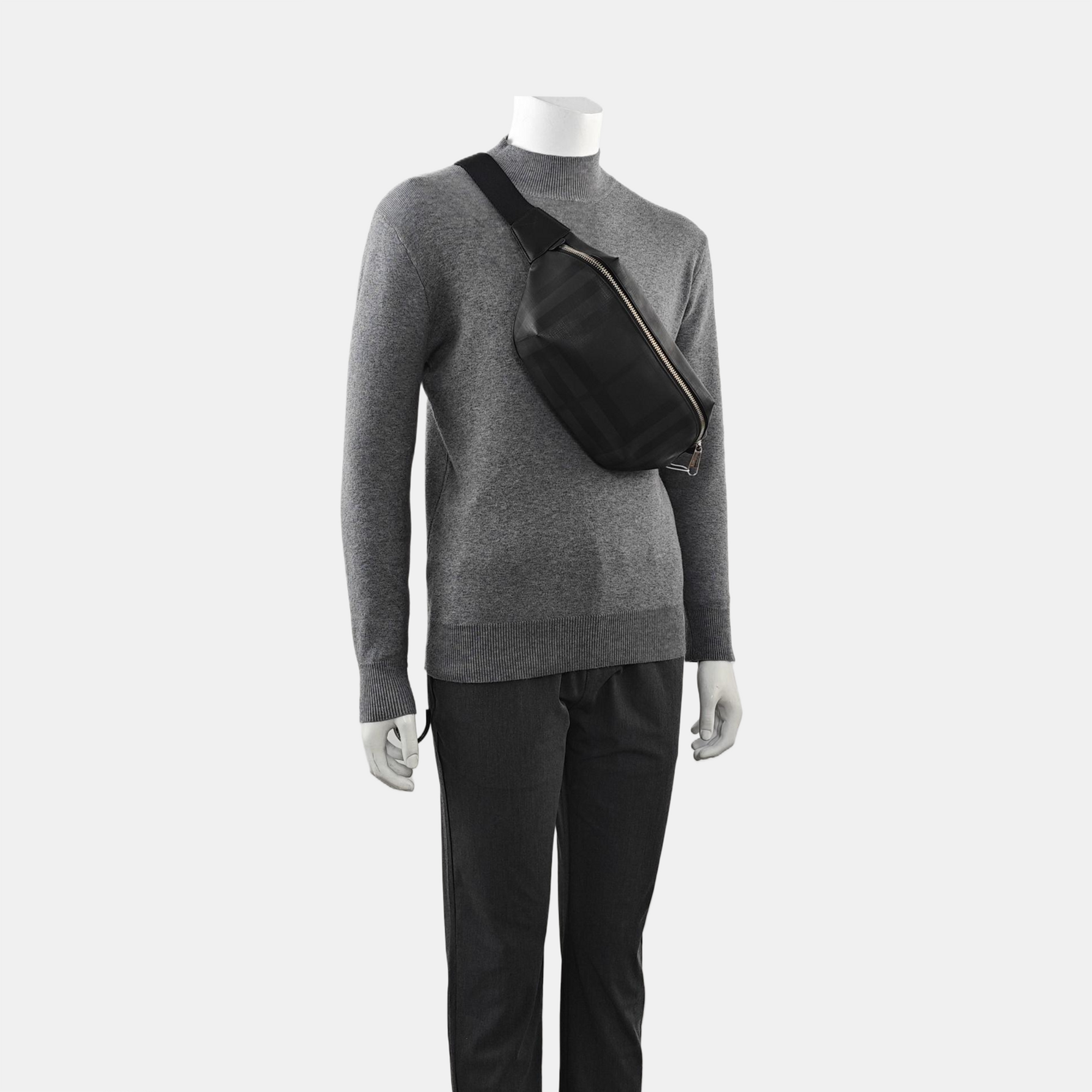 London Medium Coated Canvas Gray