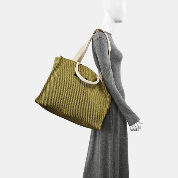 Special Material Tote Bag Green