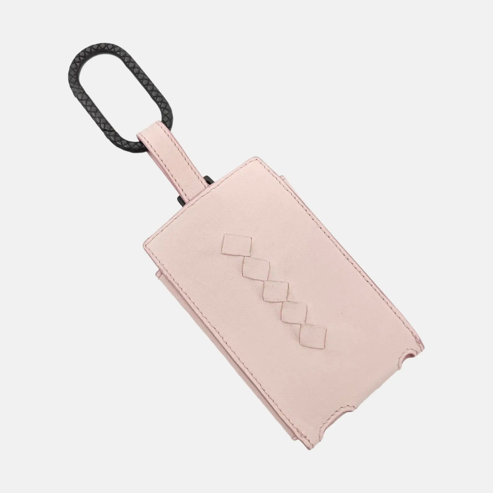 Leather Bag Charm Red