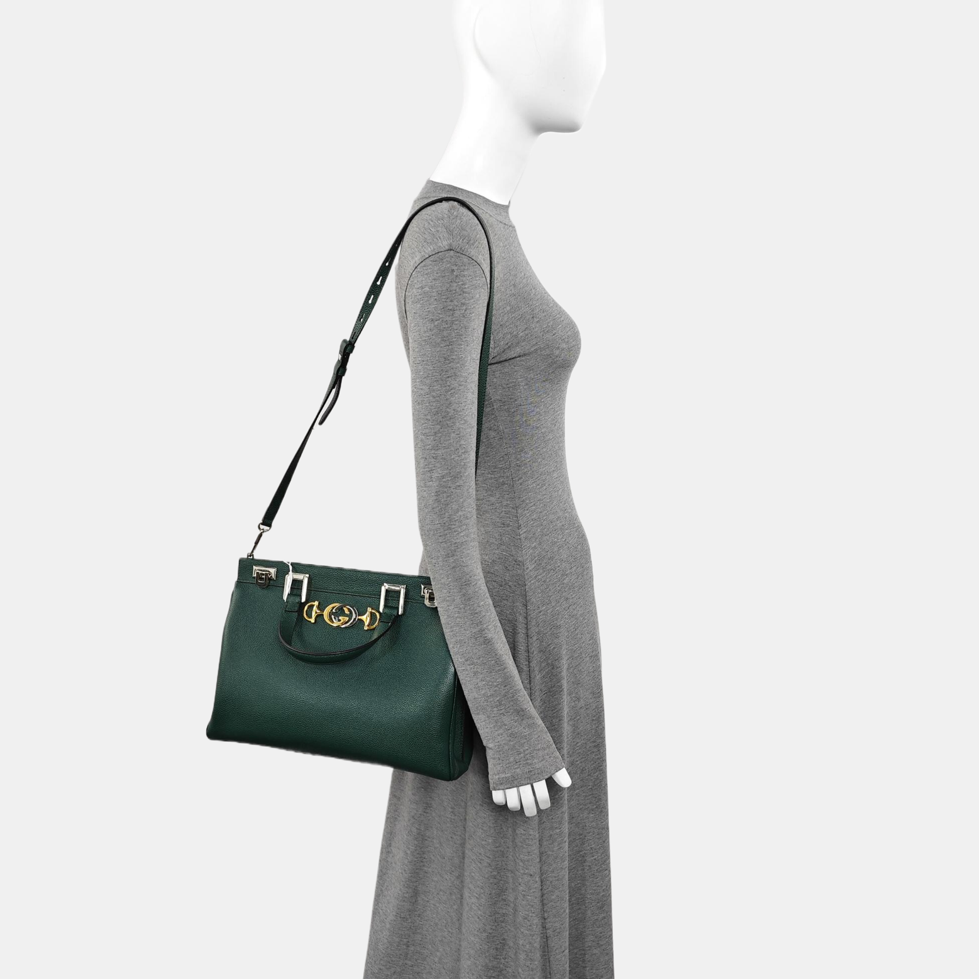 Zumi Medium Calfskin Green