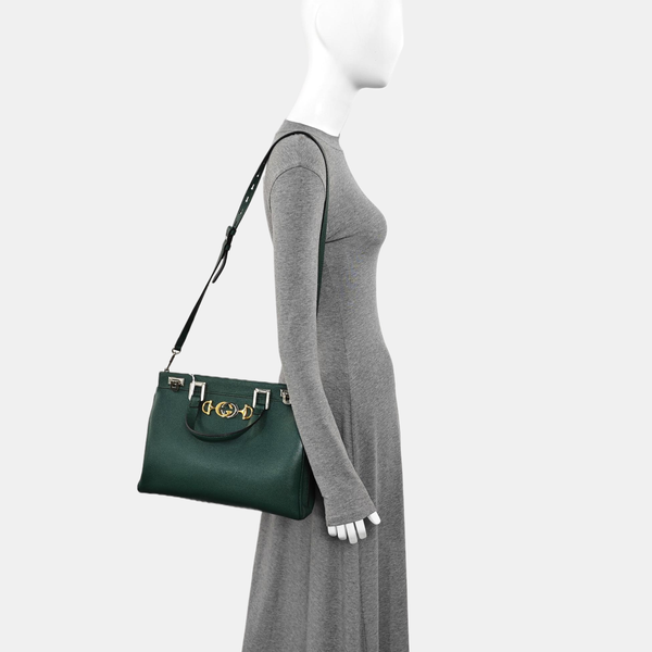 Zumi Medium Calfskin Green