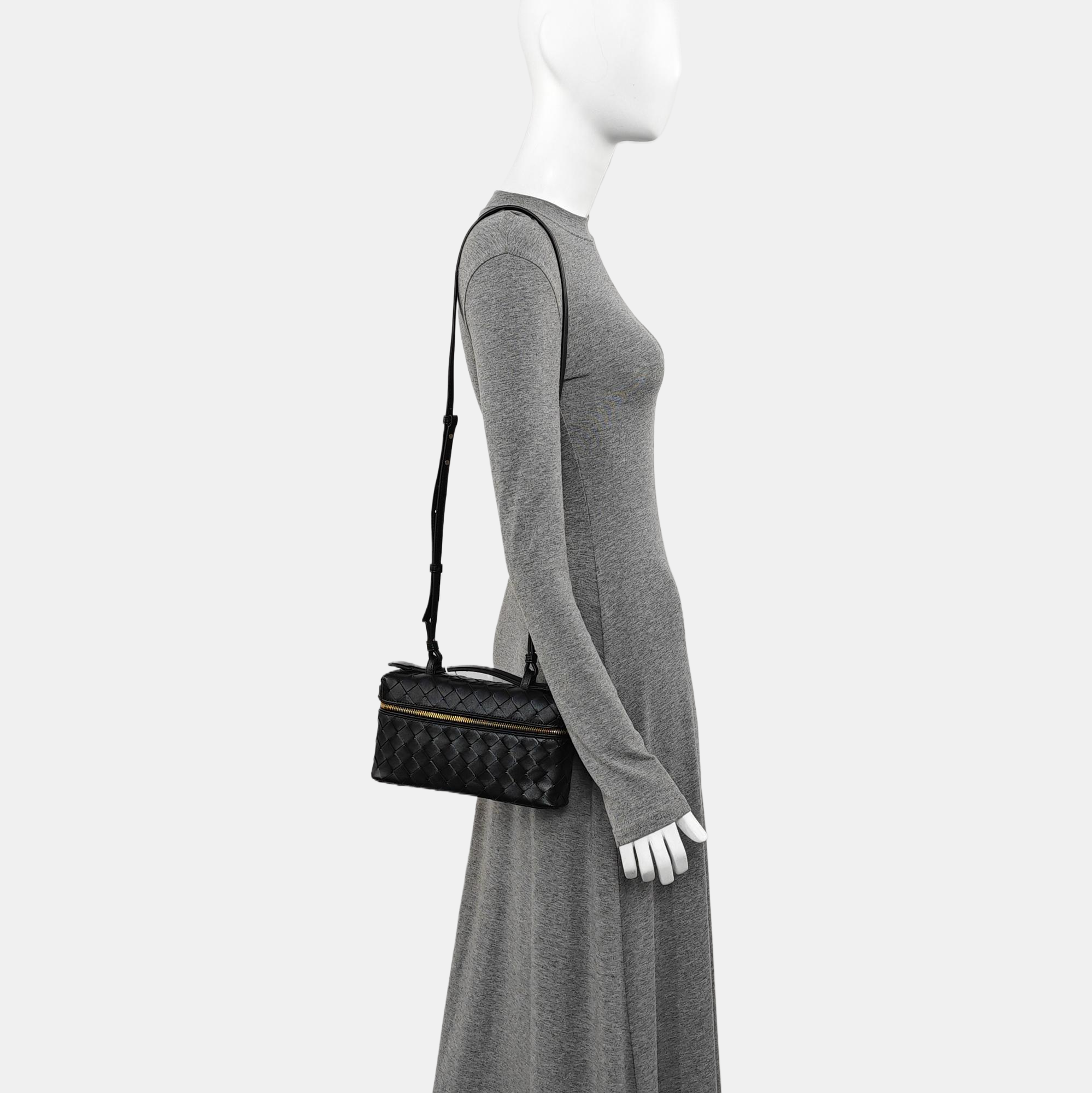 Calfskin Shoulder Bag Black