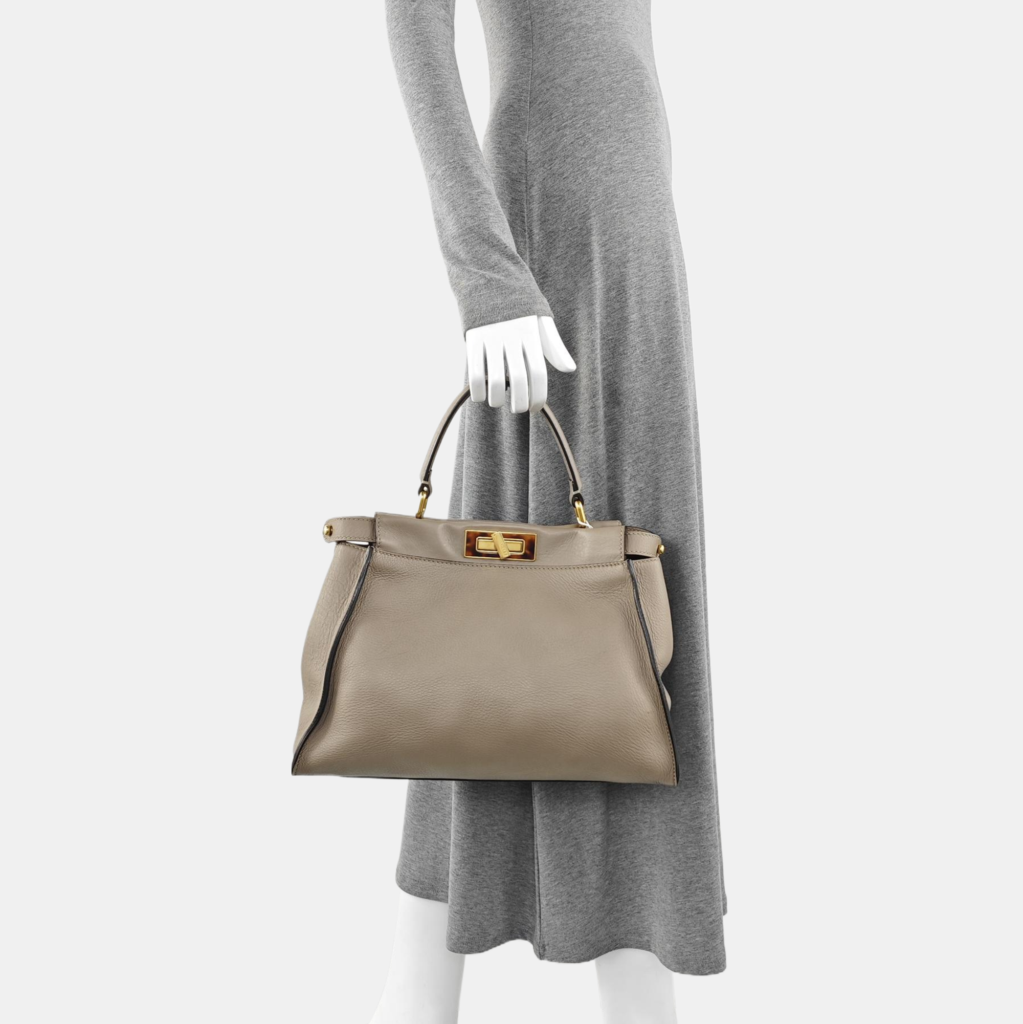 Peekaboo Medium Calfskin Beige