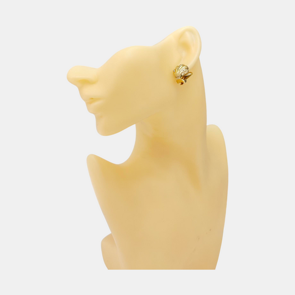 Metal Gold Clip On Earrings