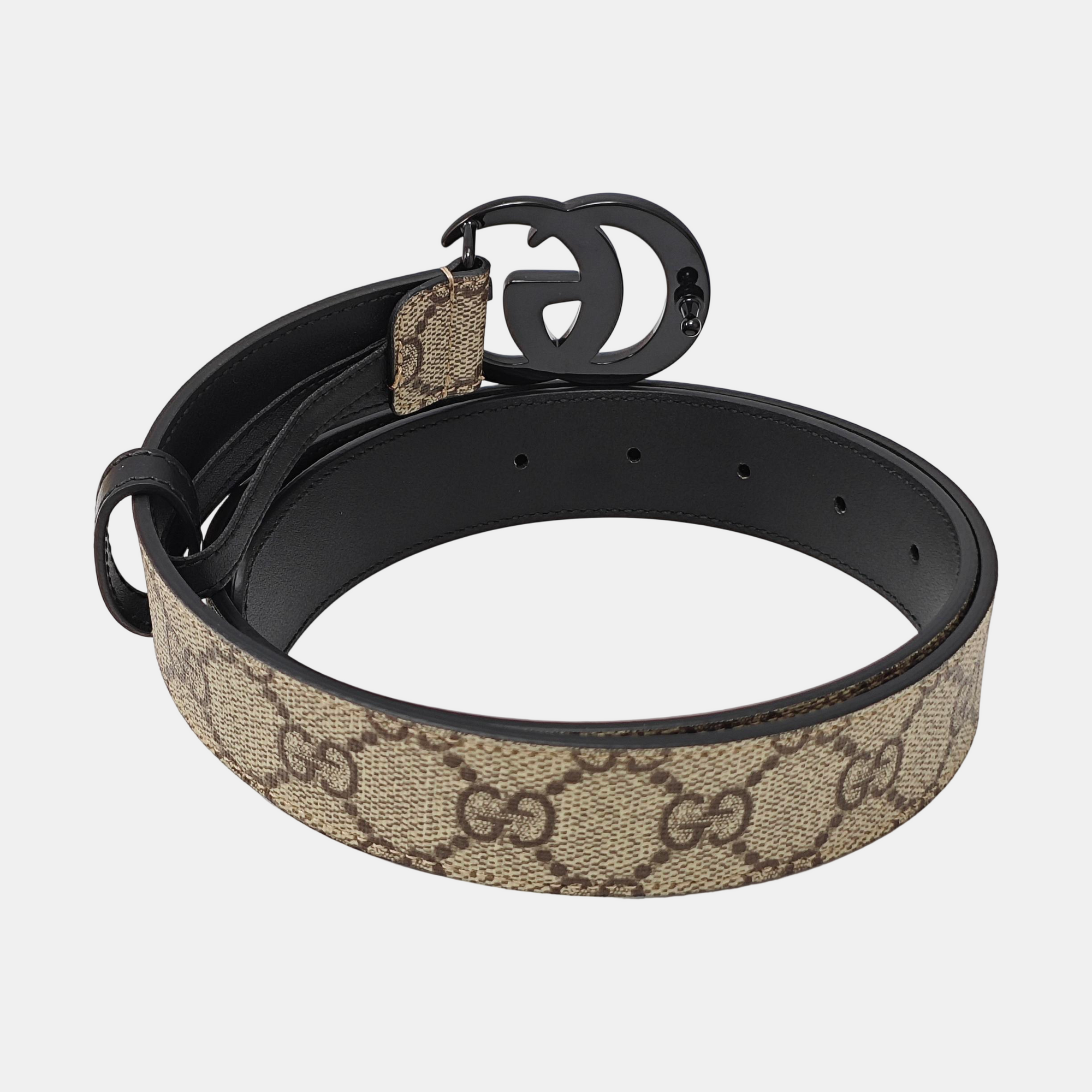 Leather Belt Beige
