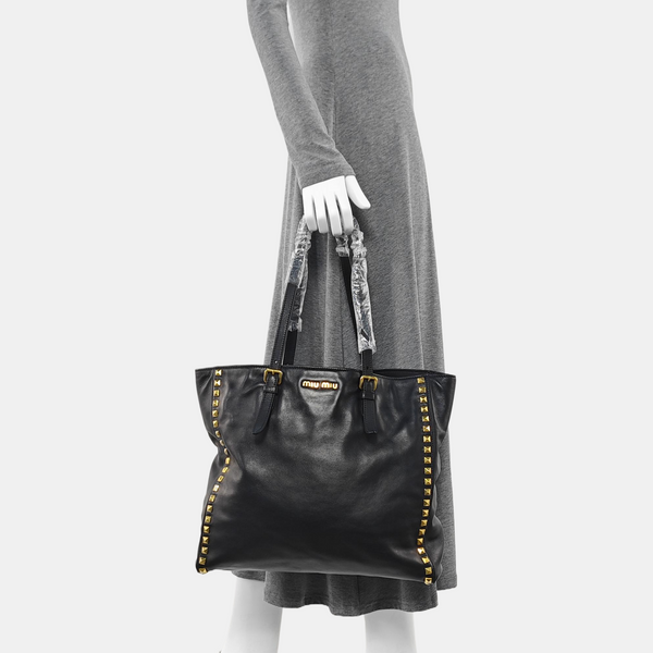 Calfskin Tote Bag Black