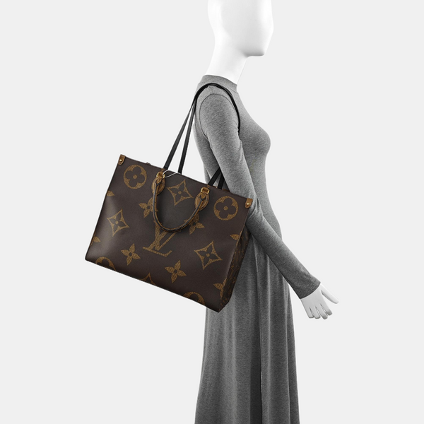 ONTHEGO GM Monogram Coated Canvas Brown